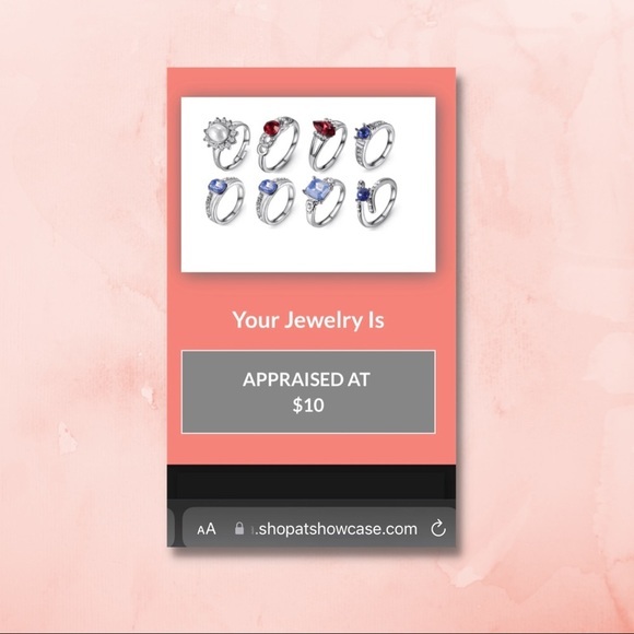 Hidden Gems ‘X’ Shaped Fashion Ring with Blue Gemstone - Size 7 (NWT) - Picture 4 of 4